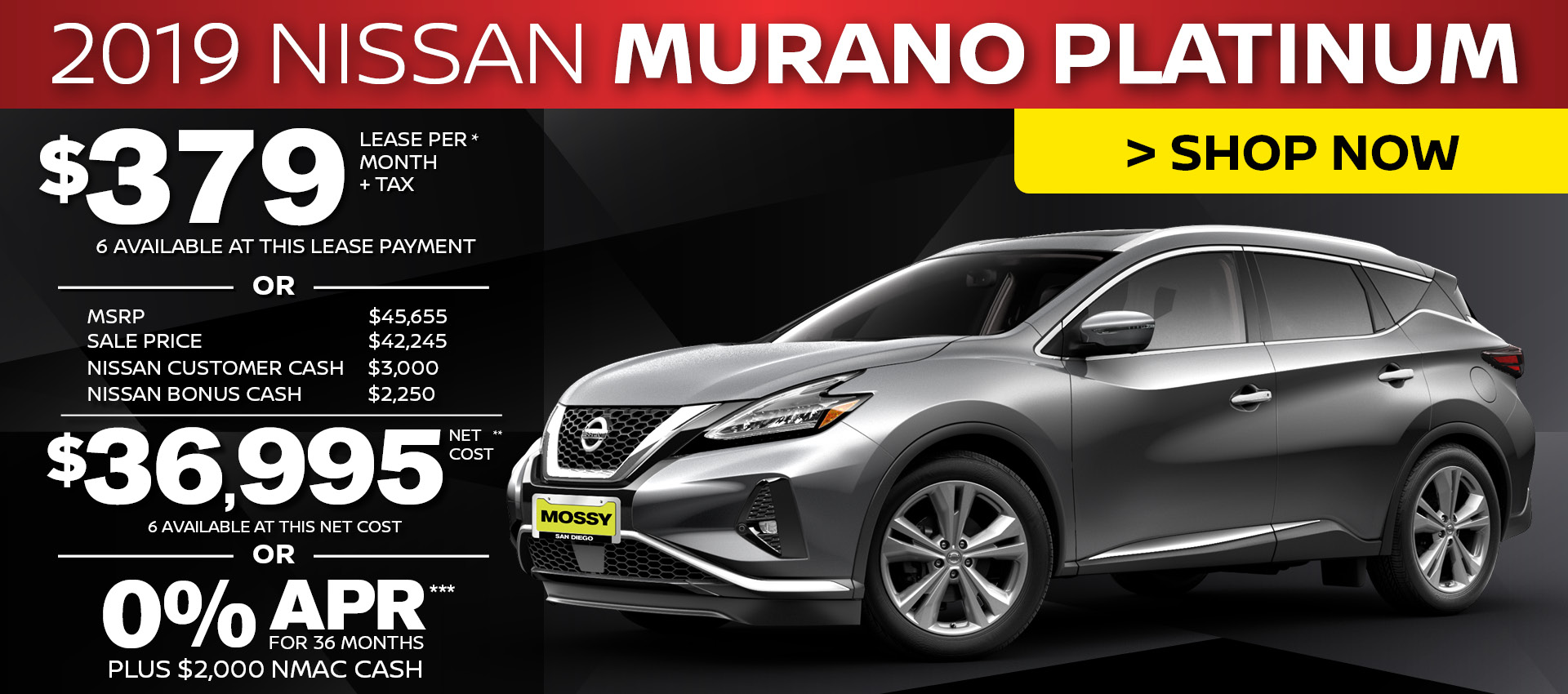 Mossy Nissan - Nissan Murano Platinum Purchase HP