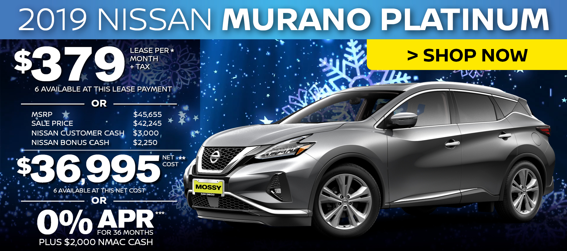 Mossy Nissan - Nissan Murano Platinum Purchase HP