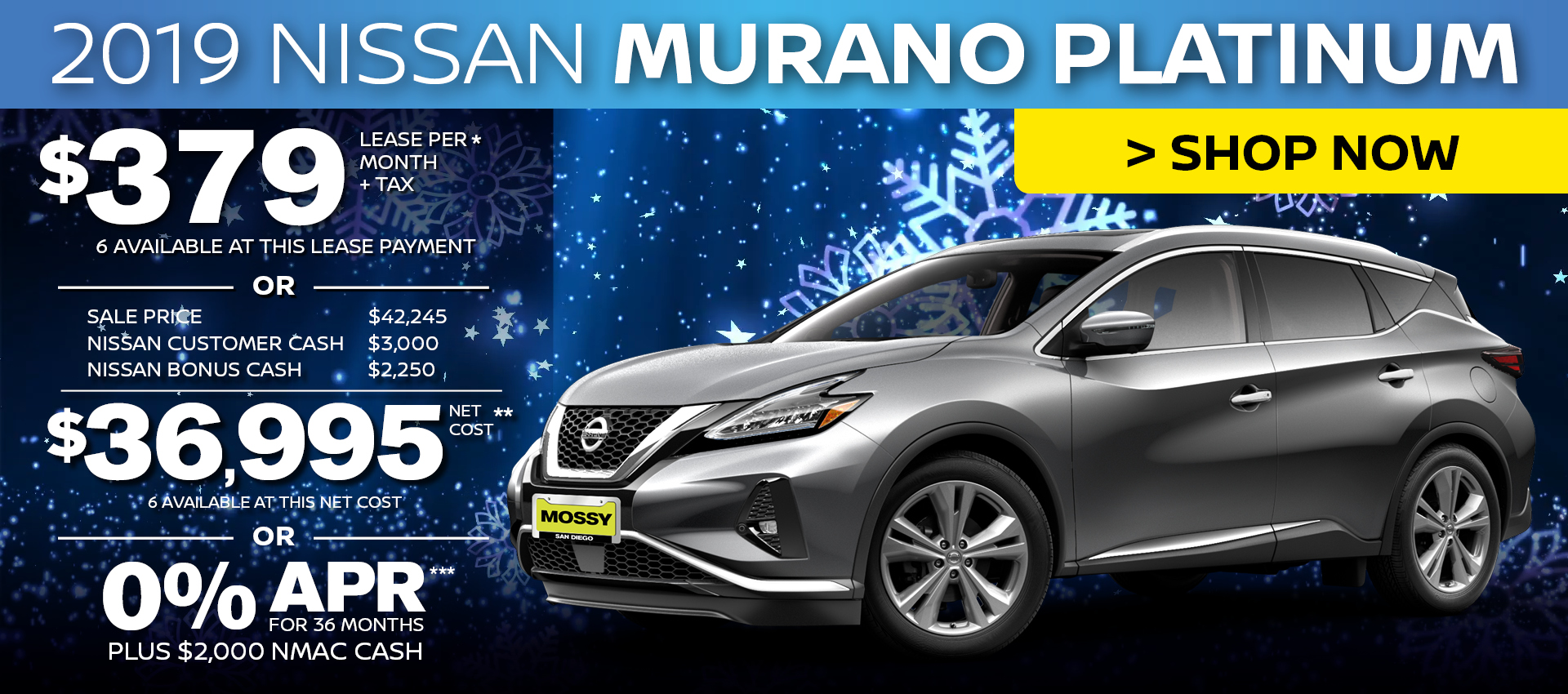 Mossy Nissan - Nissan Murano Platinum Purchase HP