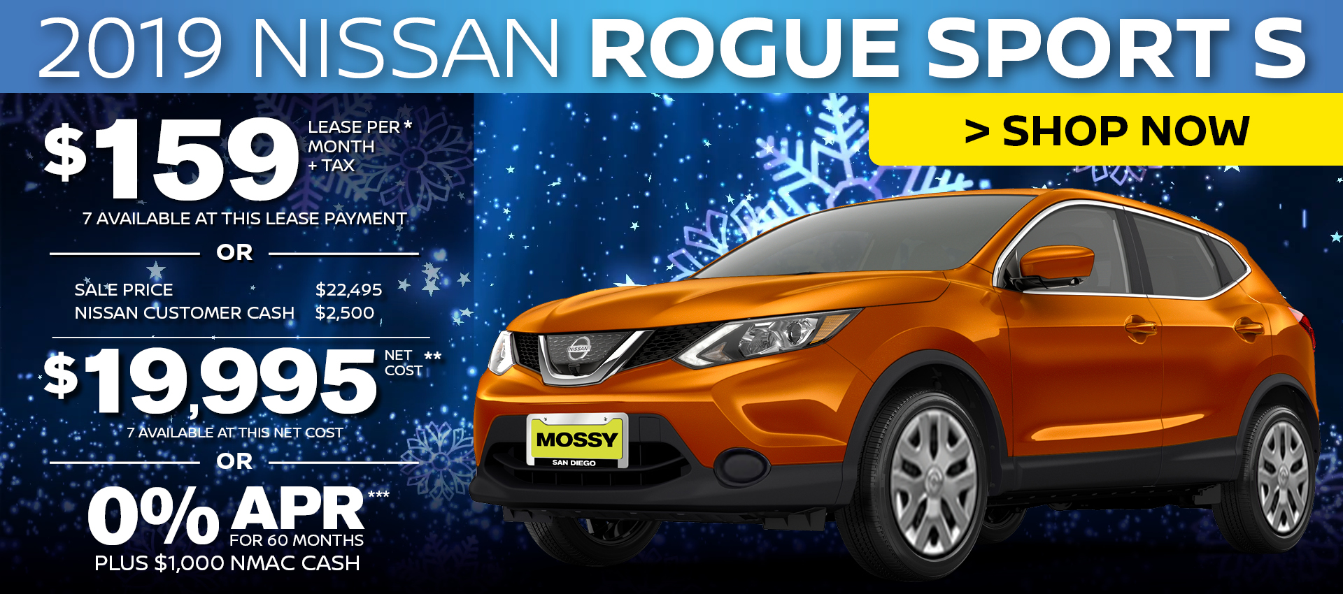 Mossy Nissan - Rogue Sport $18,995 Purchase HP