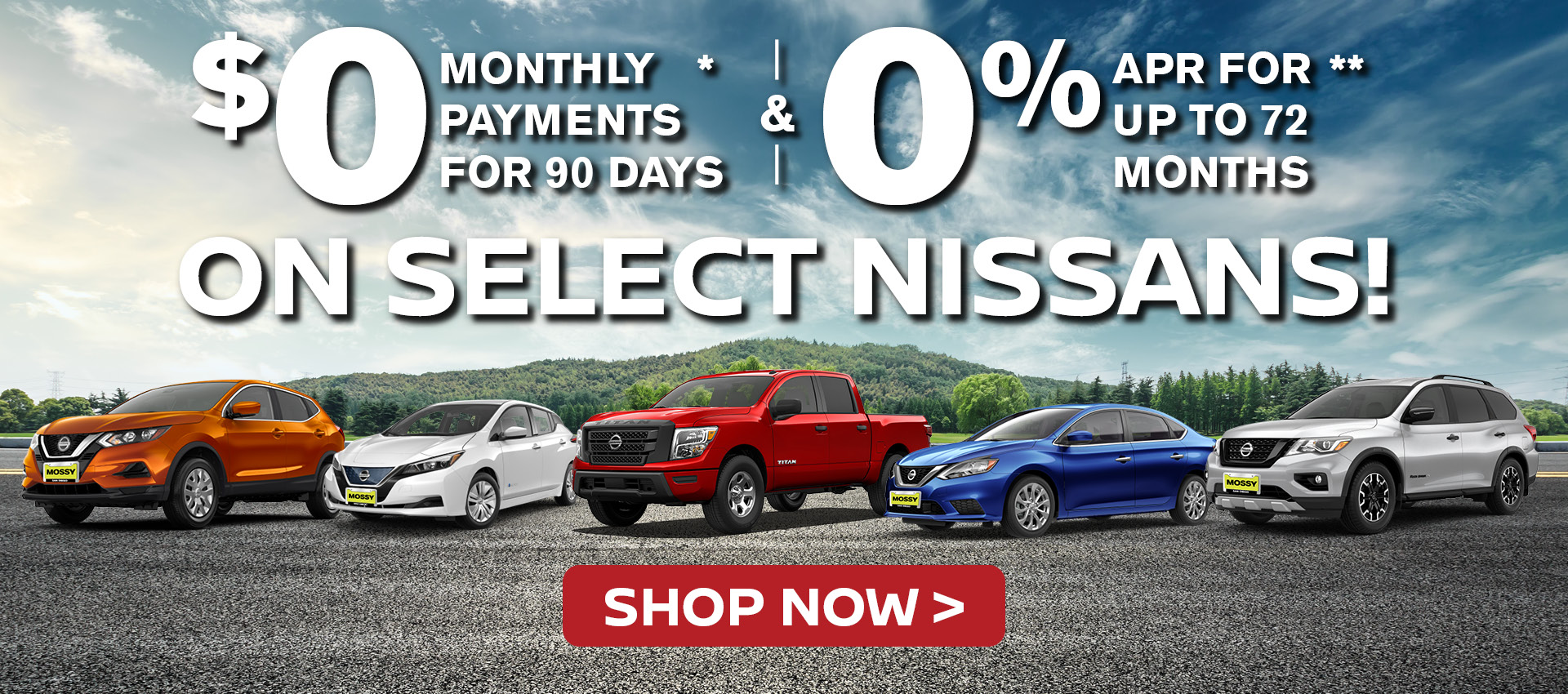 Mossy Nissan - 0% for 72