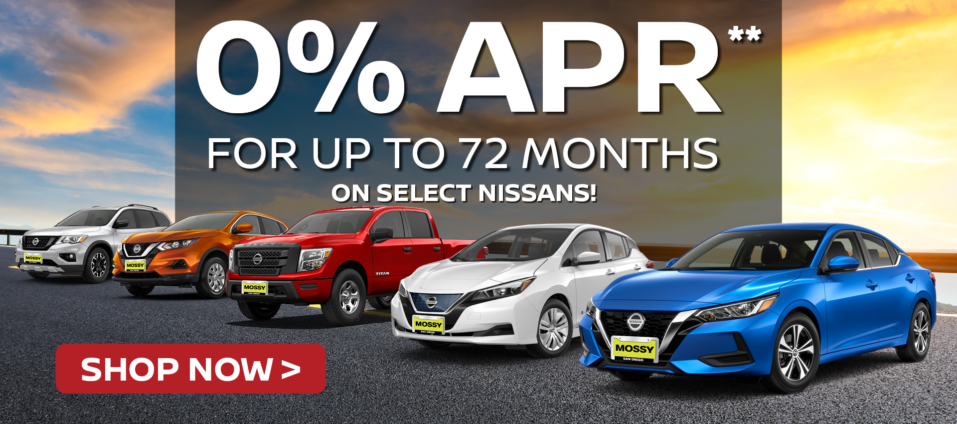 Mossy Nissan - 0% for 72 - HP