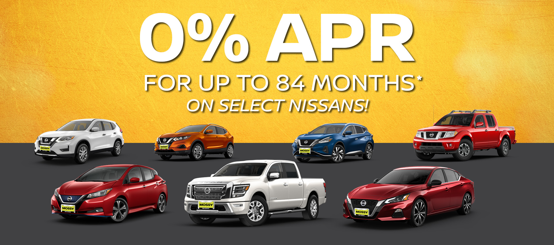 Mossy Nissan - 0% for 72 - HP
