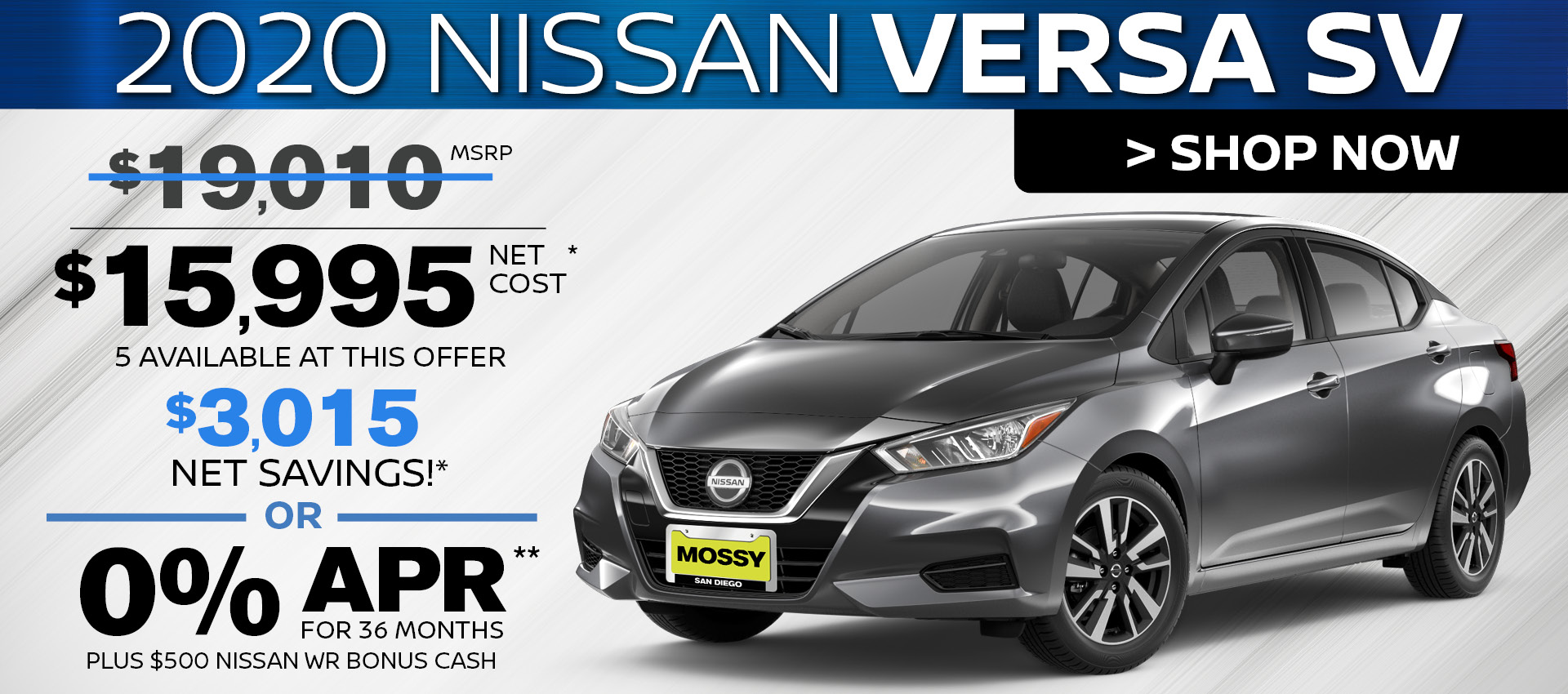 Mossy Nissan - Versa HP