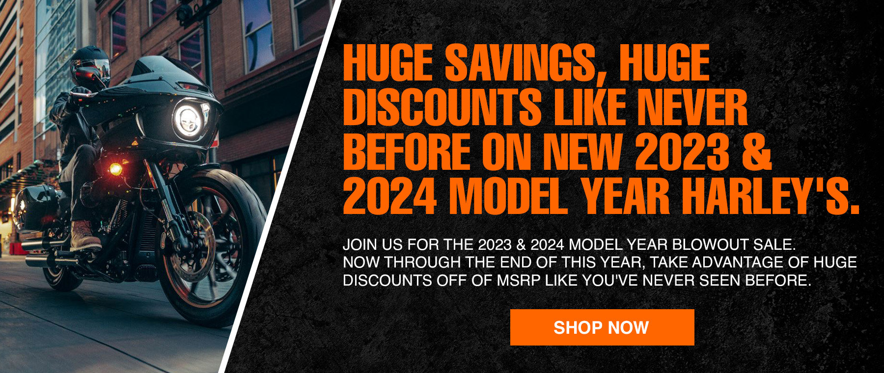 2023 & 2024 Model Year Harley Savings