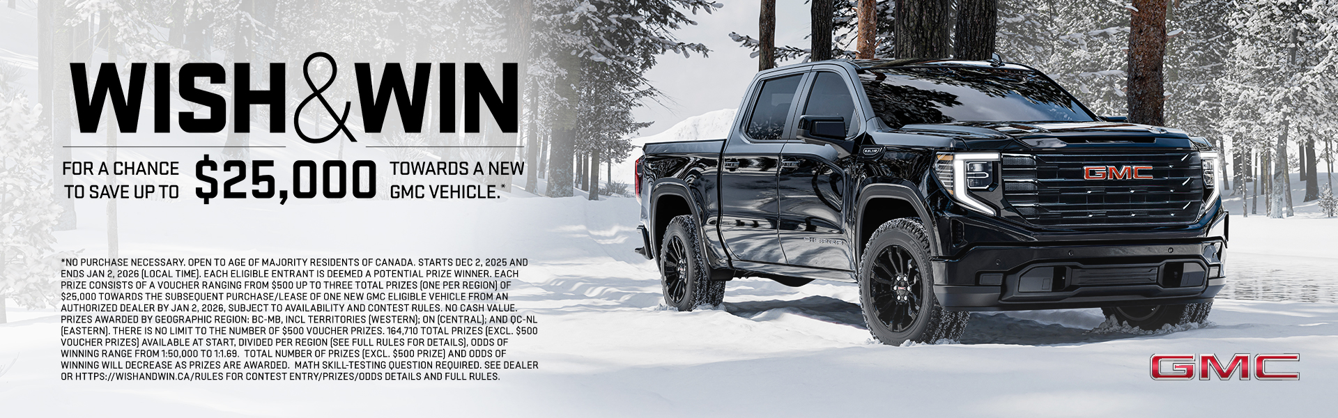 gmca- western- 2026 gmc sierra 1500 elevation- wish & win