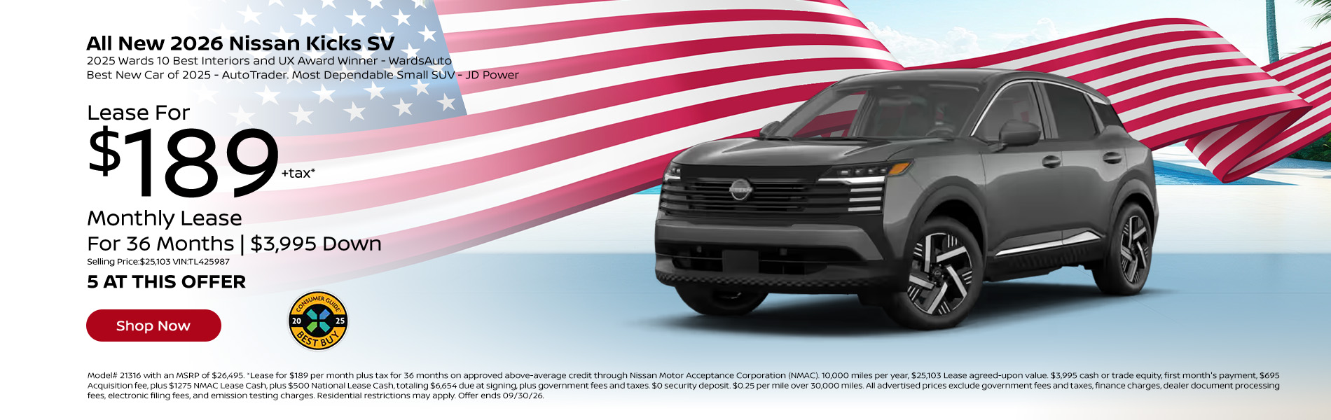 Special Pricing Available on New Nissan Cars on the Mossy Homepage