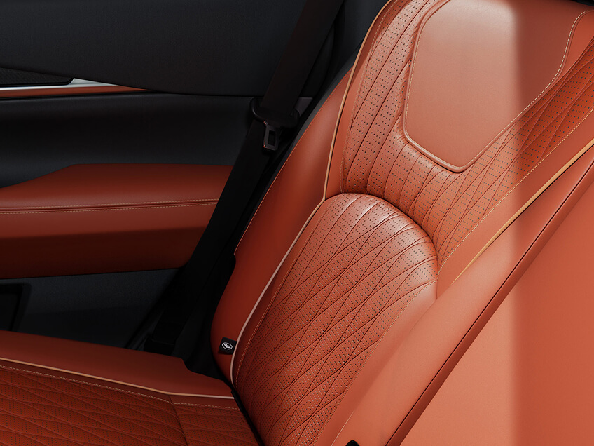 Semi-aniline leather seating